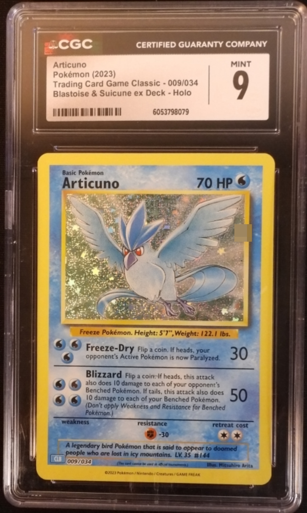 2023 Articuno TCG Classic #009/034, CGC 9