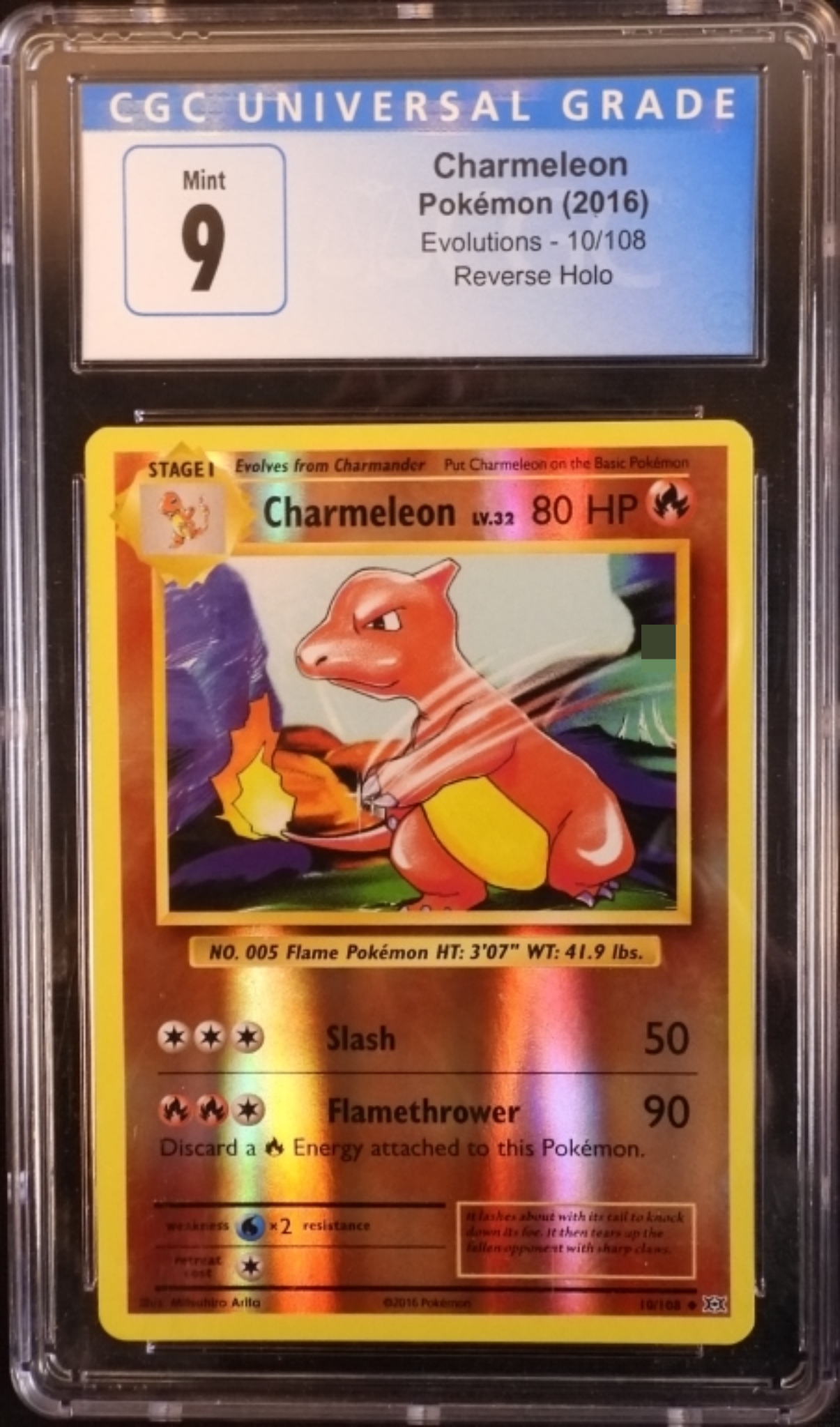 2016 Charmeleon Evolutions #10/108, CGC 9