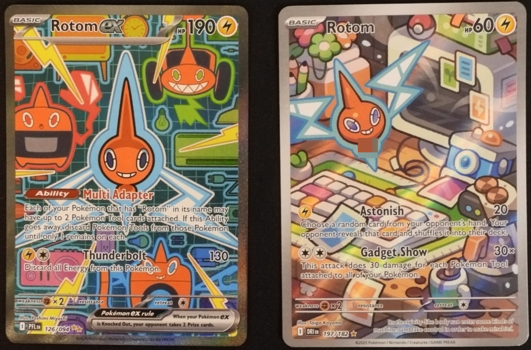 Pokemon Rotom Card Lot, 2 Cards, Modern Sets