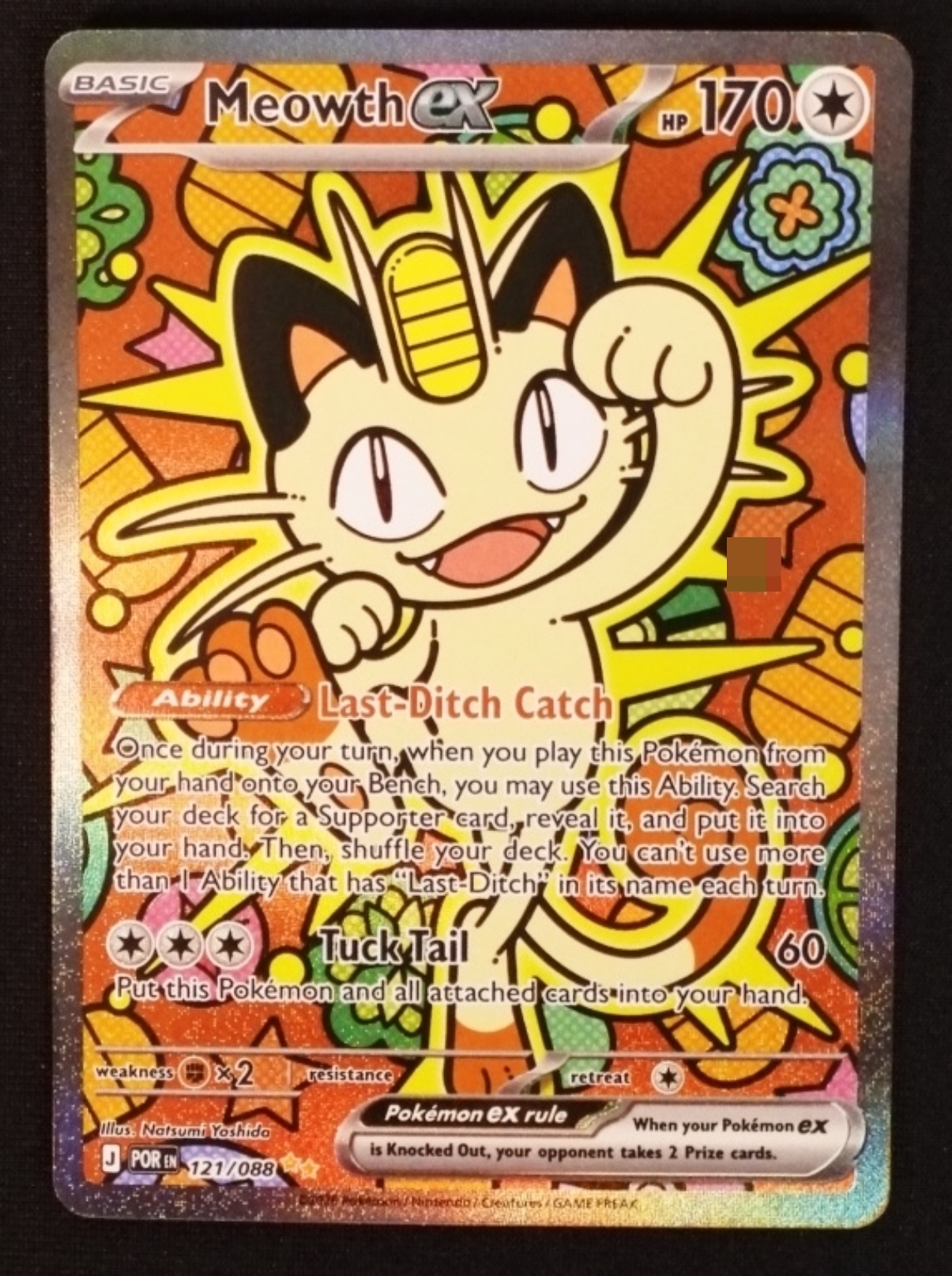 Pokemon Meowth EX Perfect Order Card 127/088 Raw