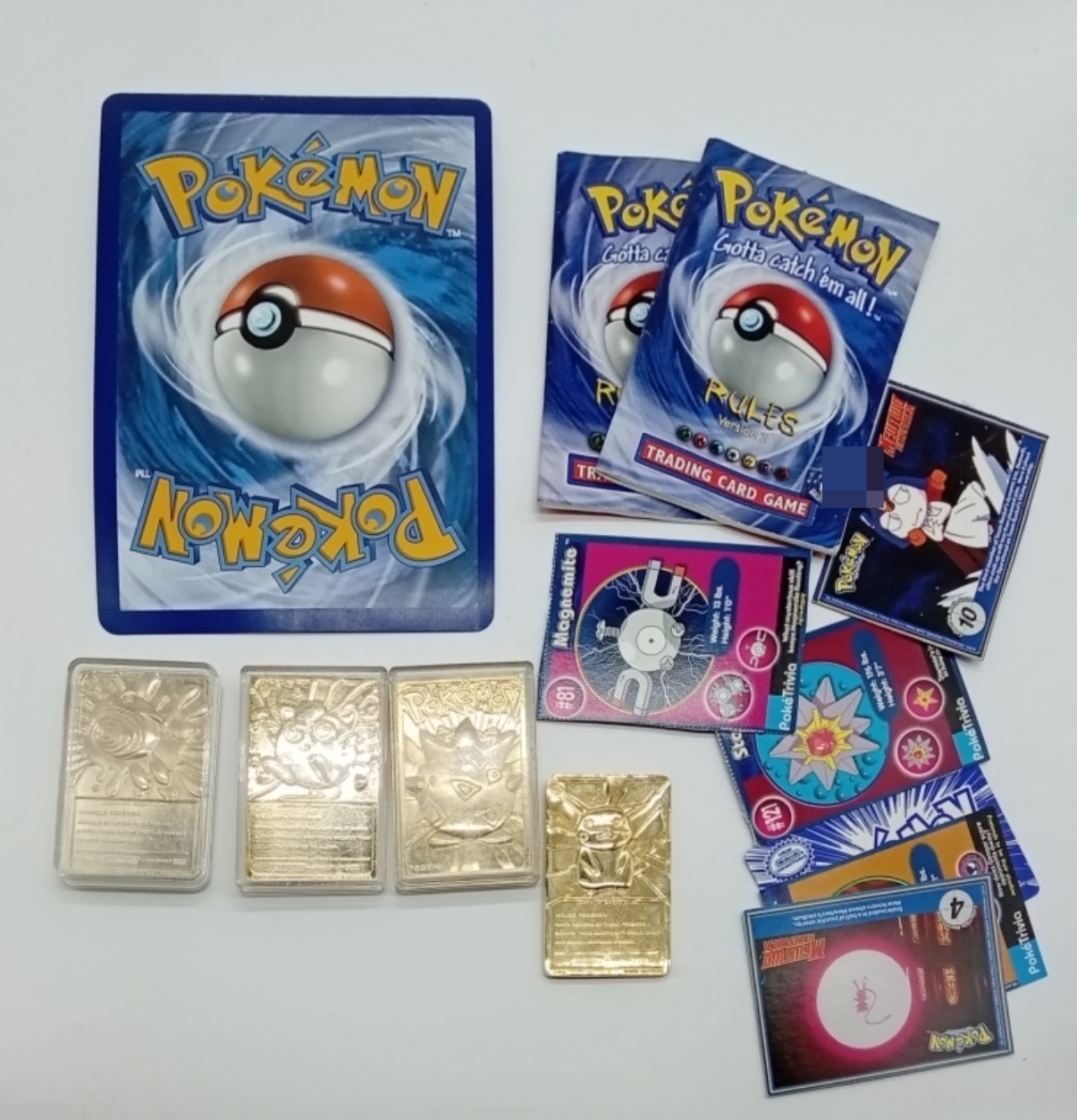 Pokemon Card Lot, 12+ Items, Mixed Sets & Gold Re