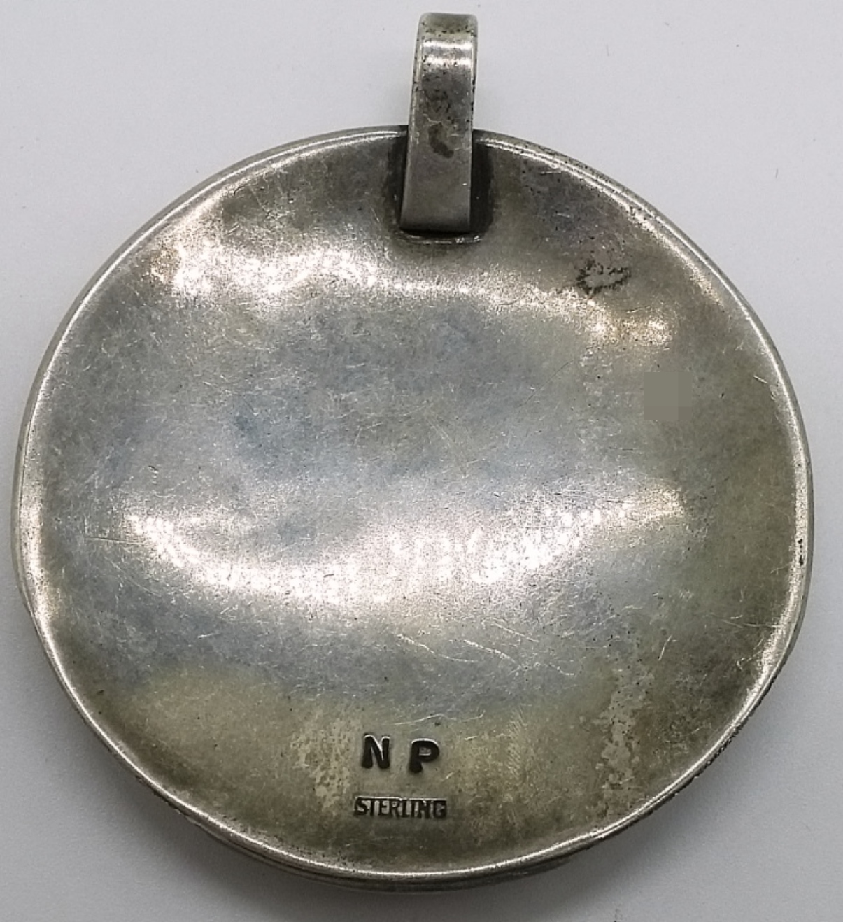 Sterling Silver Navajo Bear Pendant