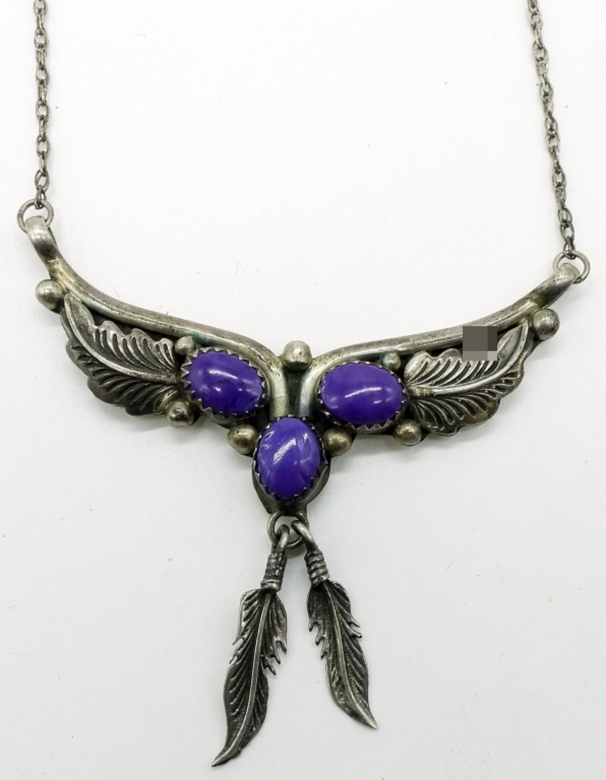Sterling Charoite Necklace & Keychain