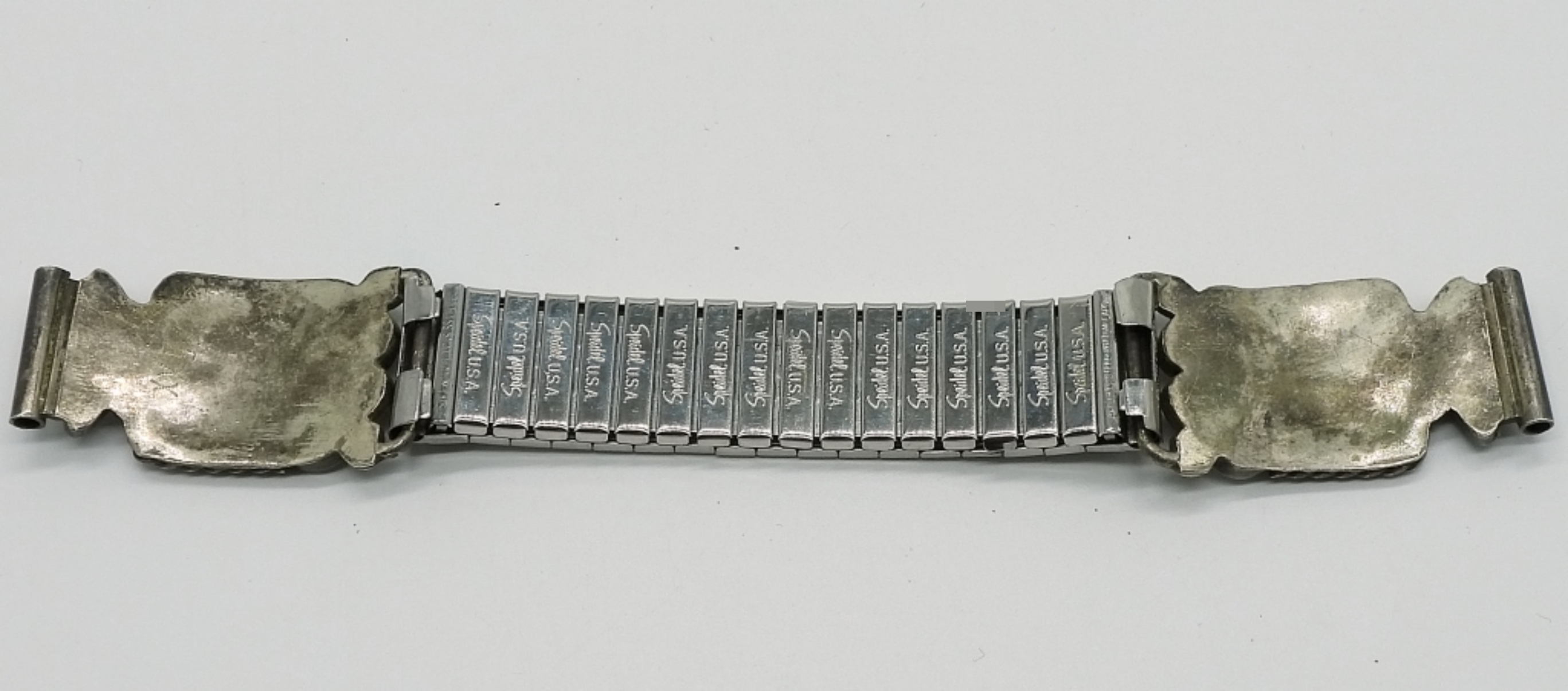 Sterling Silver Zuni Inlay Watch Ends