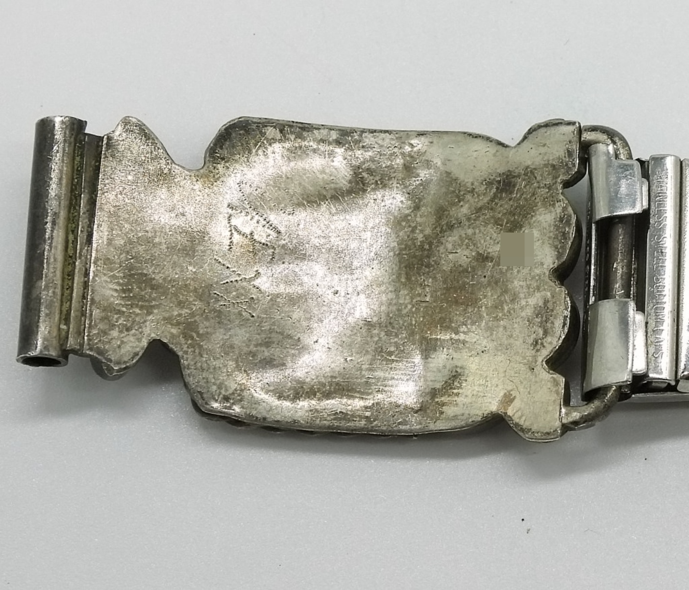 Sterling Silver Zuni Inlay Watch Ends