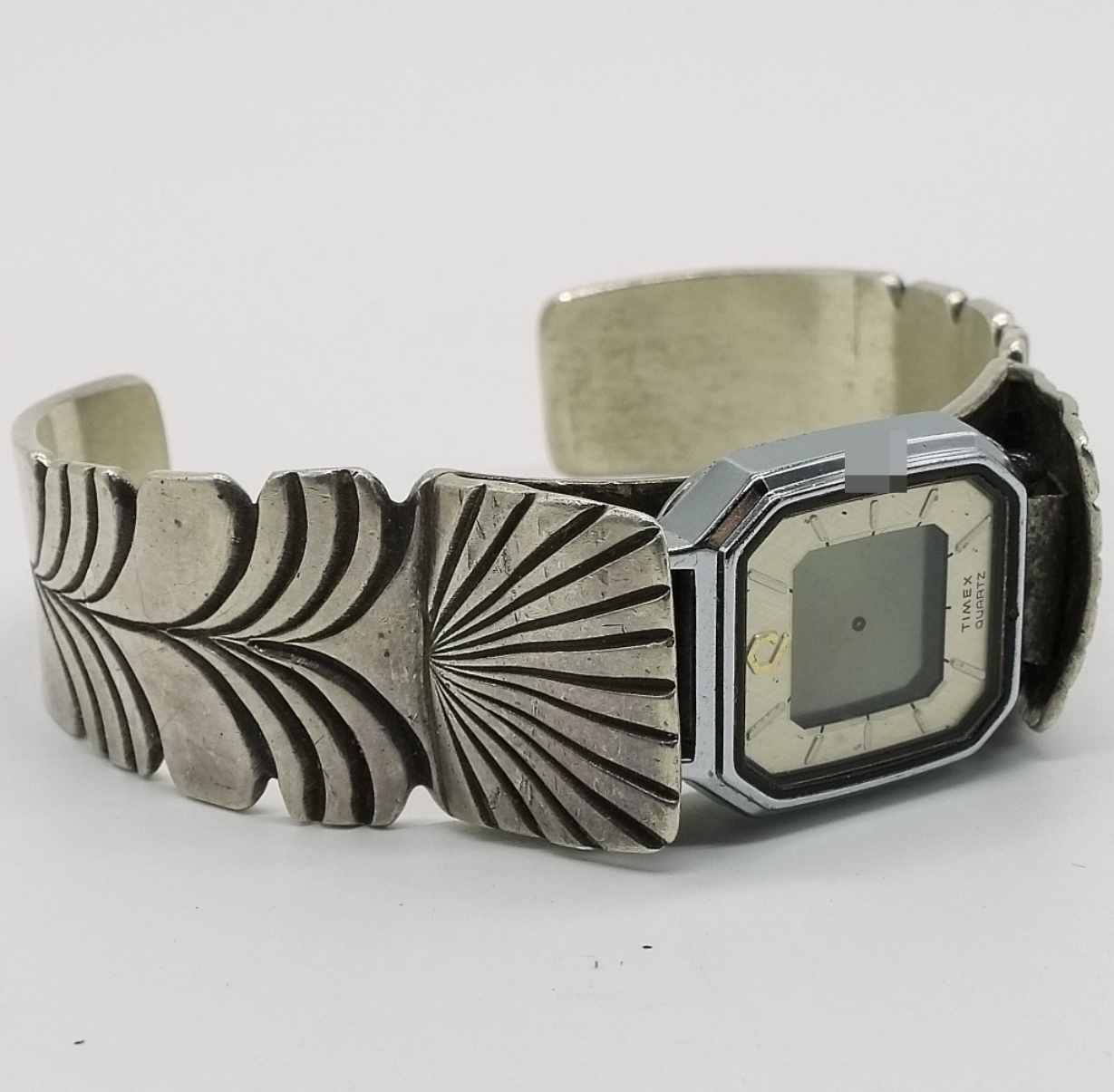 Sterling Navajo Watch Cuff Bracelet
