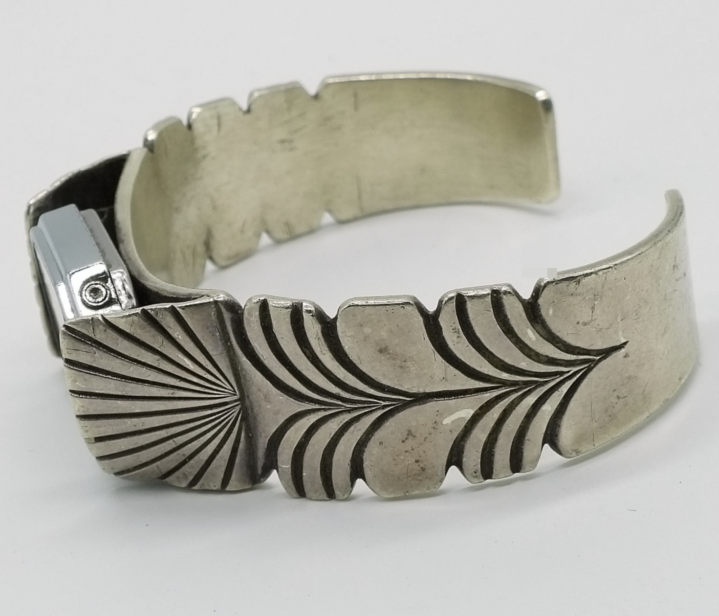 Sterling Navajo Watch Cuff Bracelet