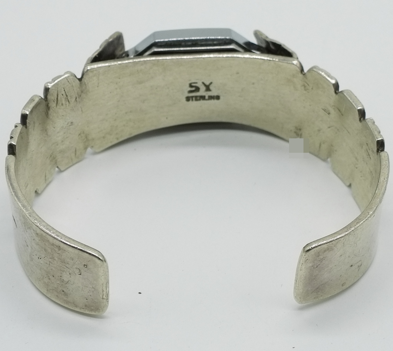 Sterling Navajo Watch Cuff Bracelet