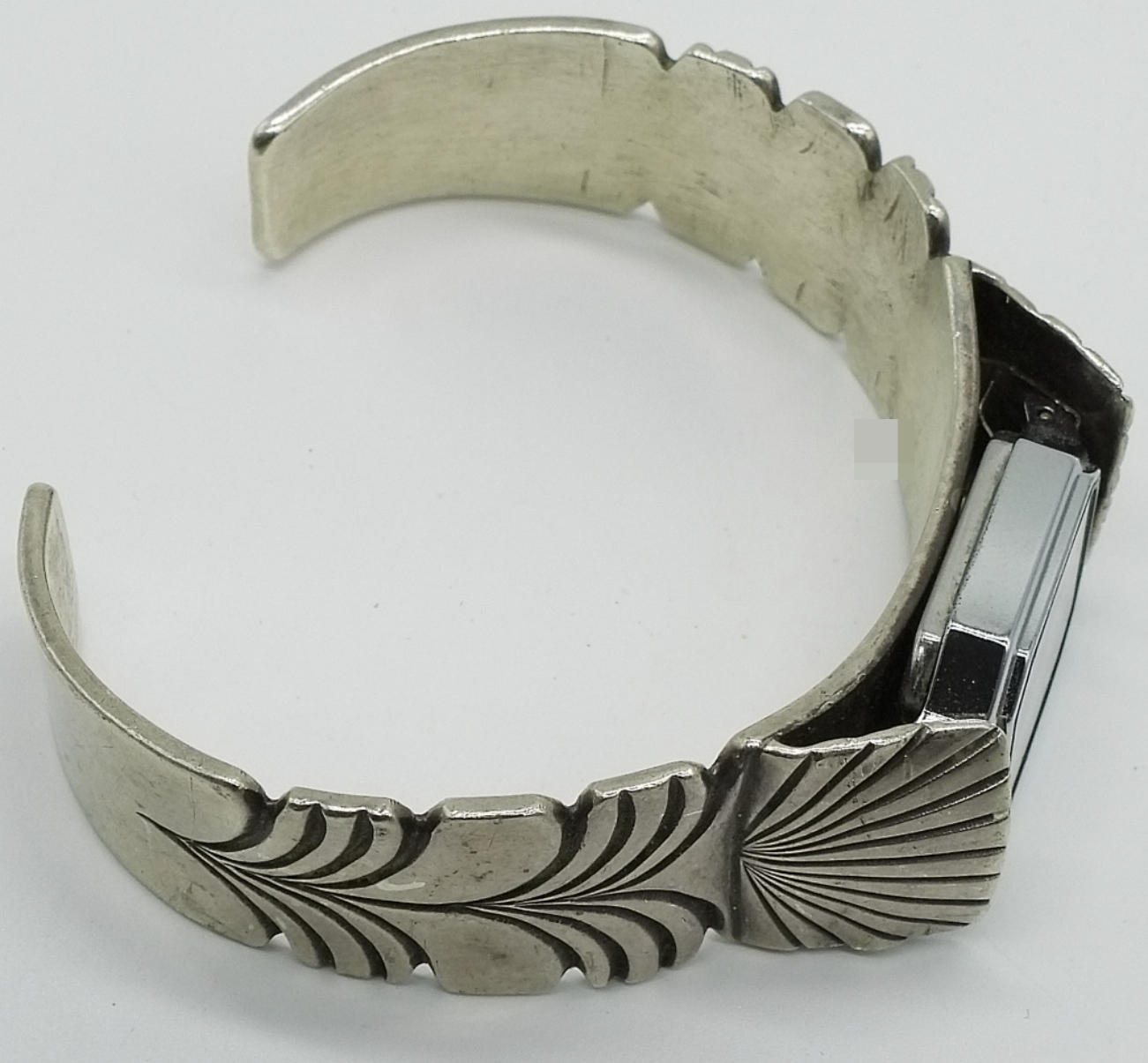 Sterling Navajo Watch Cuff Bracelet