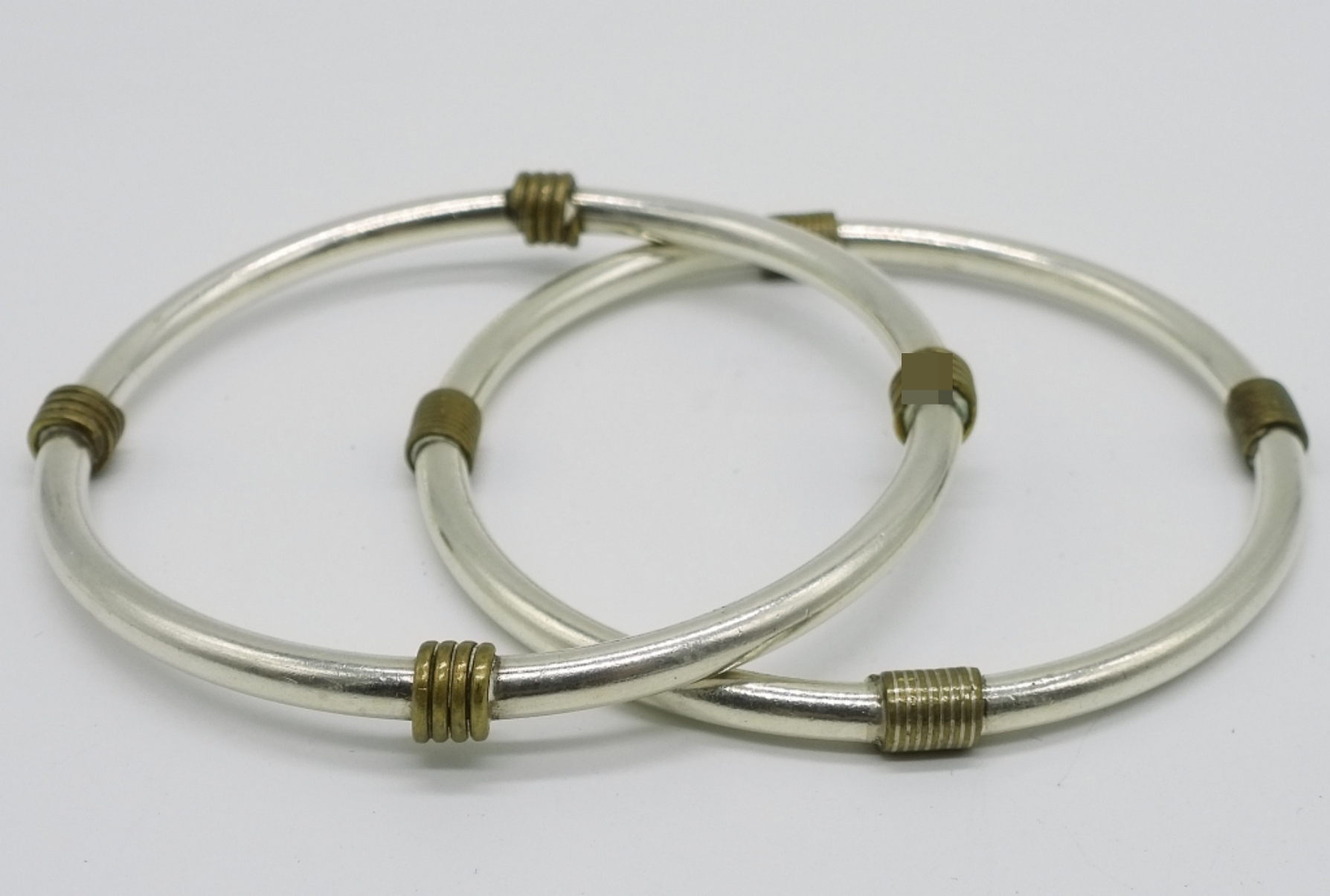 2 Matching Sterling Bangle Bracelets