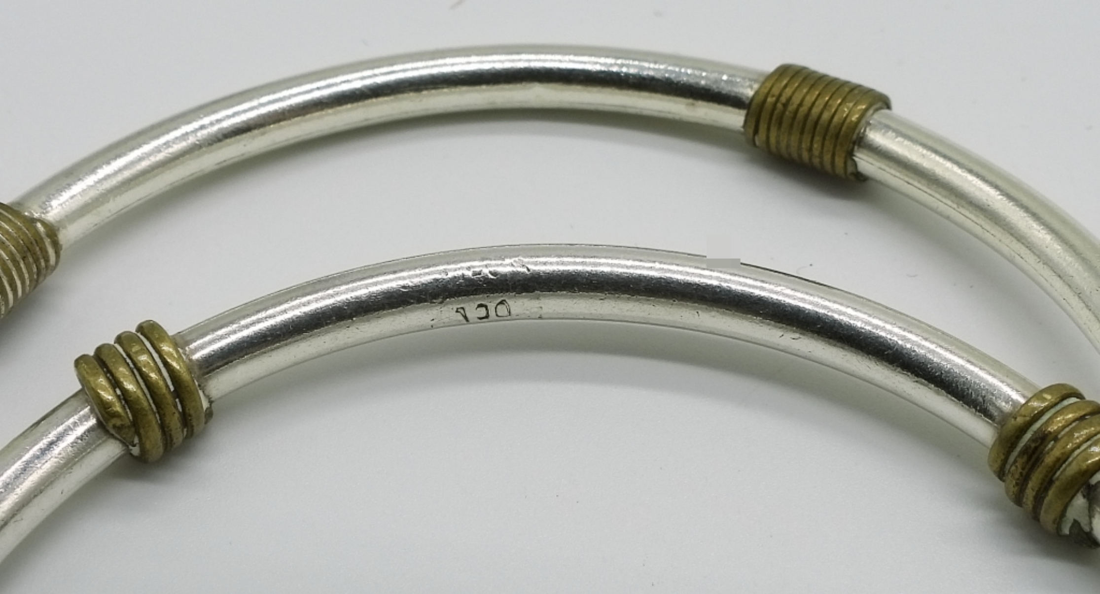 2 Matching Sterling Bangle Bracelets