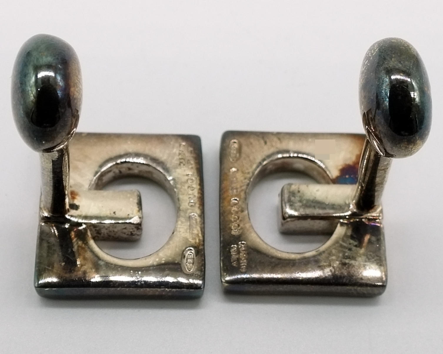 Sterling Silver Gucci Cufflinks
