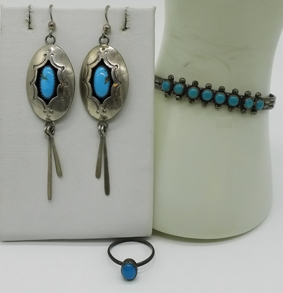 J. Manuelito Navajo Earrings & Other 925