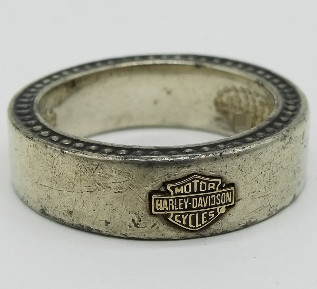 Sterling Silver Harley-Davidson Ring, Size 13