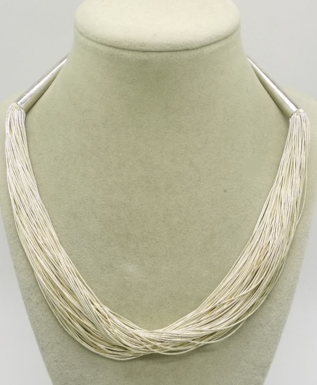 Sterling Silver Liquid Necklace, 18 Inches