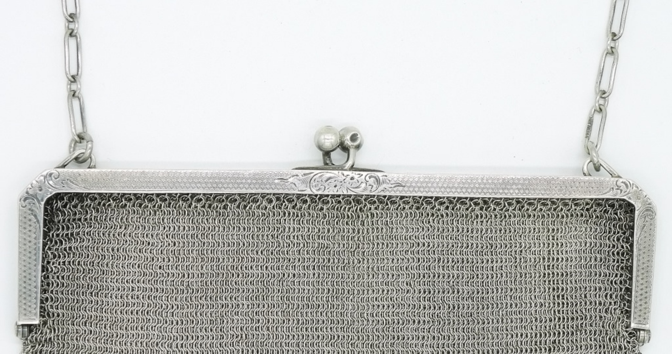 Reed & Barton 900 Silver Mesh Purse