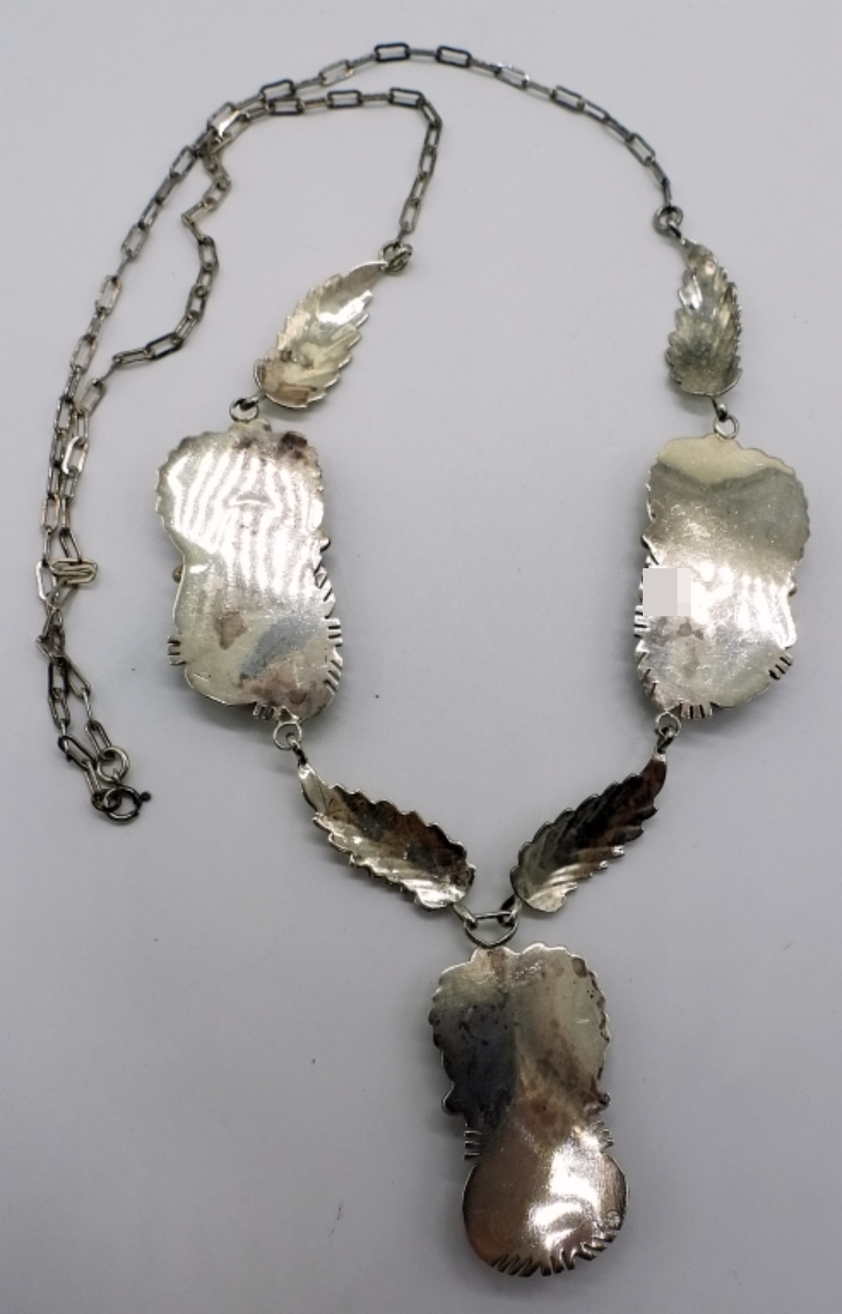 Sterling Turquoise Feather Necklace