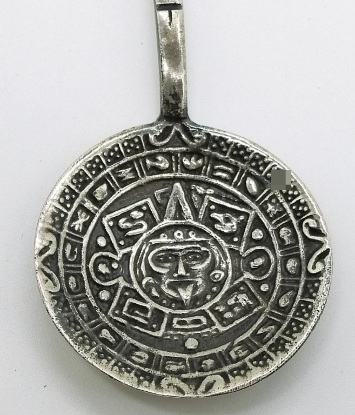 Sterling Silver Spoon Carved Malachite Handle