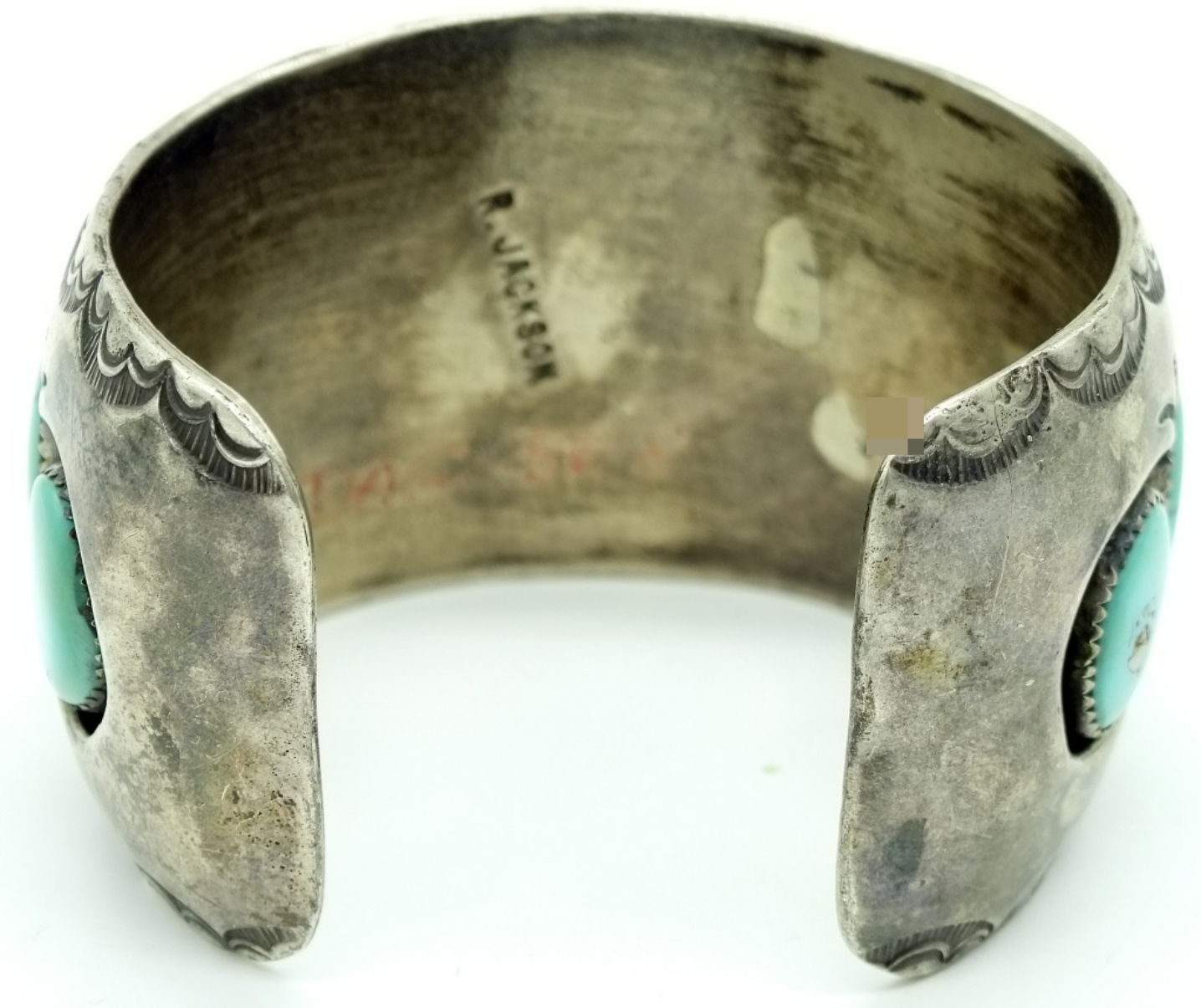 R. Jackson Navajo Sterling Turquoise Cuff Watch