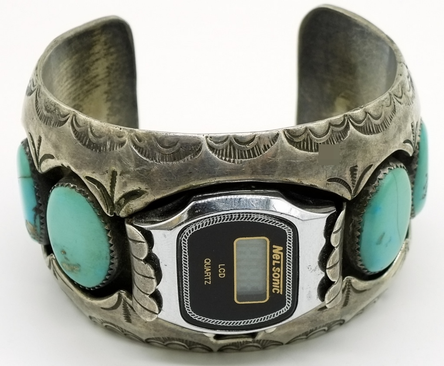 R. Jackson Navajo Sterling Turquoise Cuff Watch