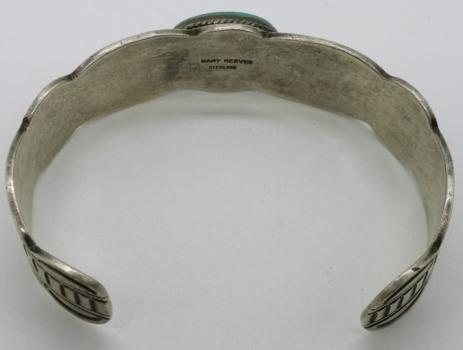Gary Reeves Sterling Turquoise Cuff Bracelet
