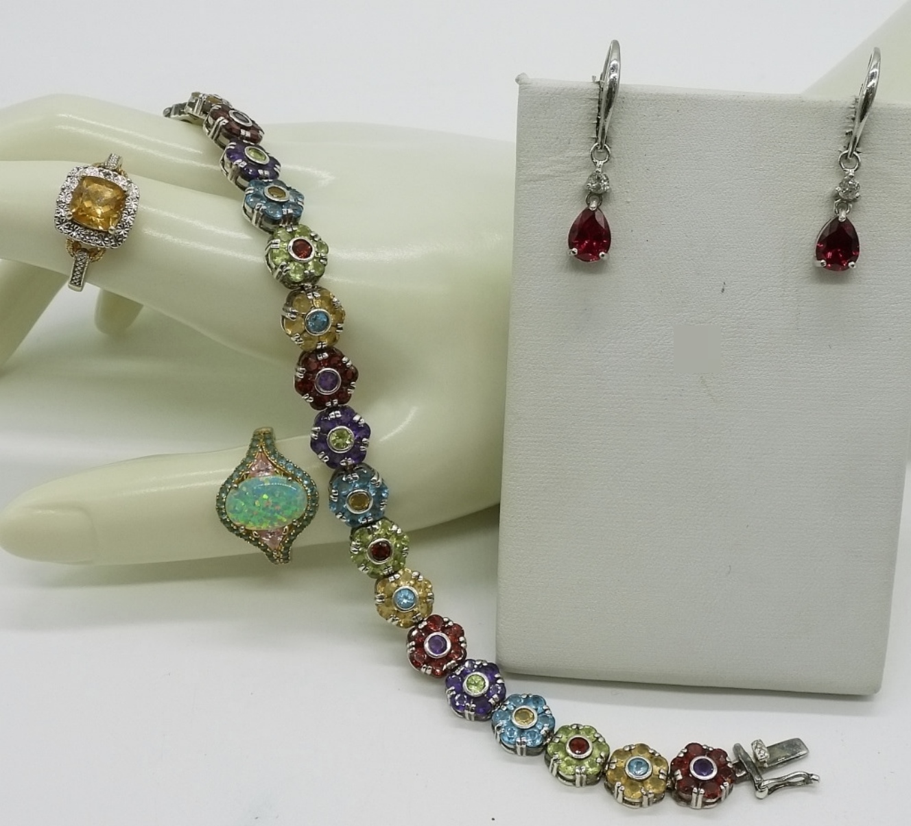 Gorgeous Sterling Gemstone Rings & More