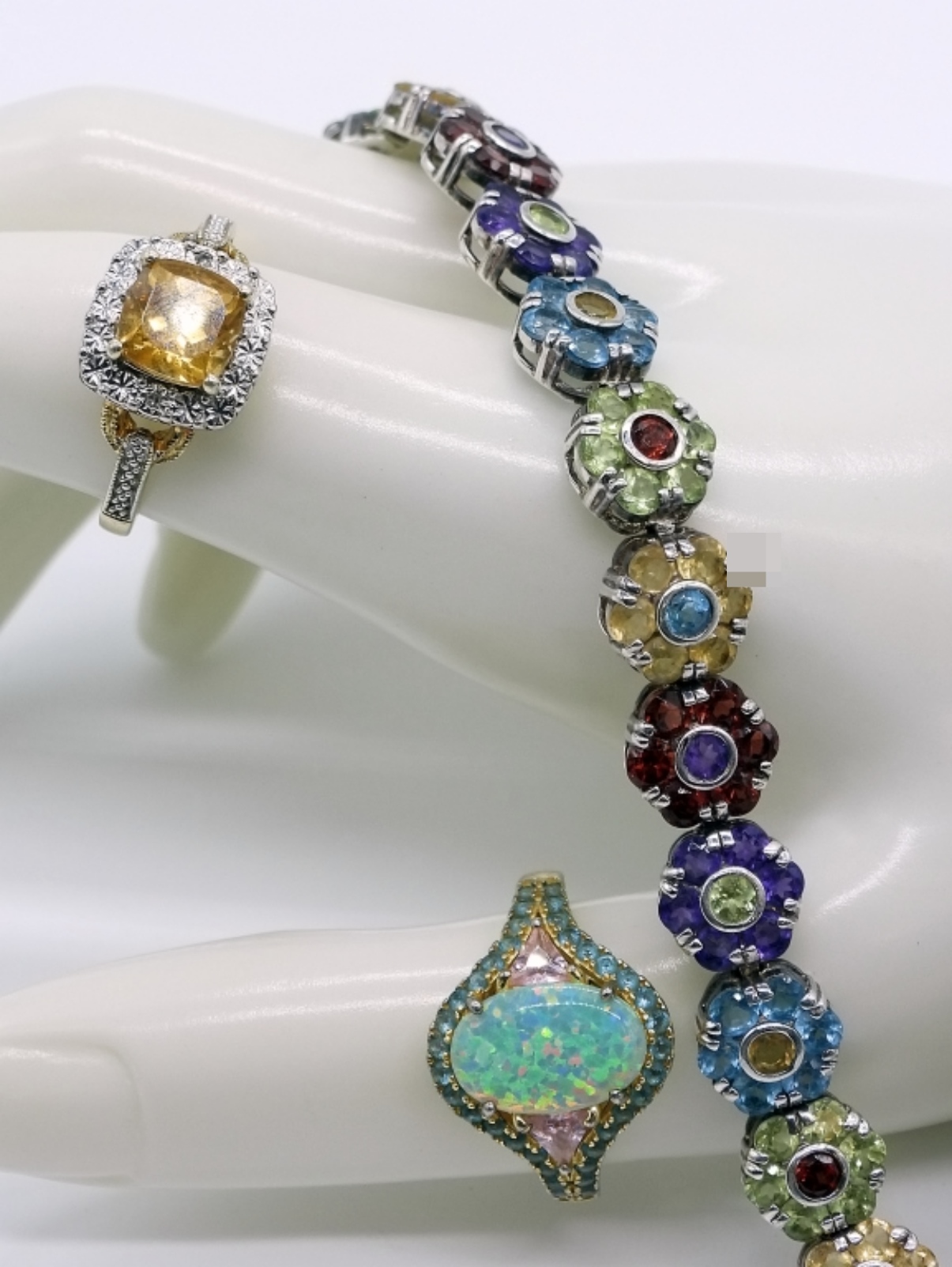 Gorgeous Sterling Gemstone Rings & More