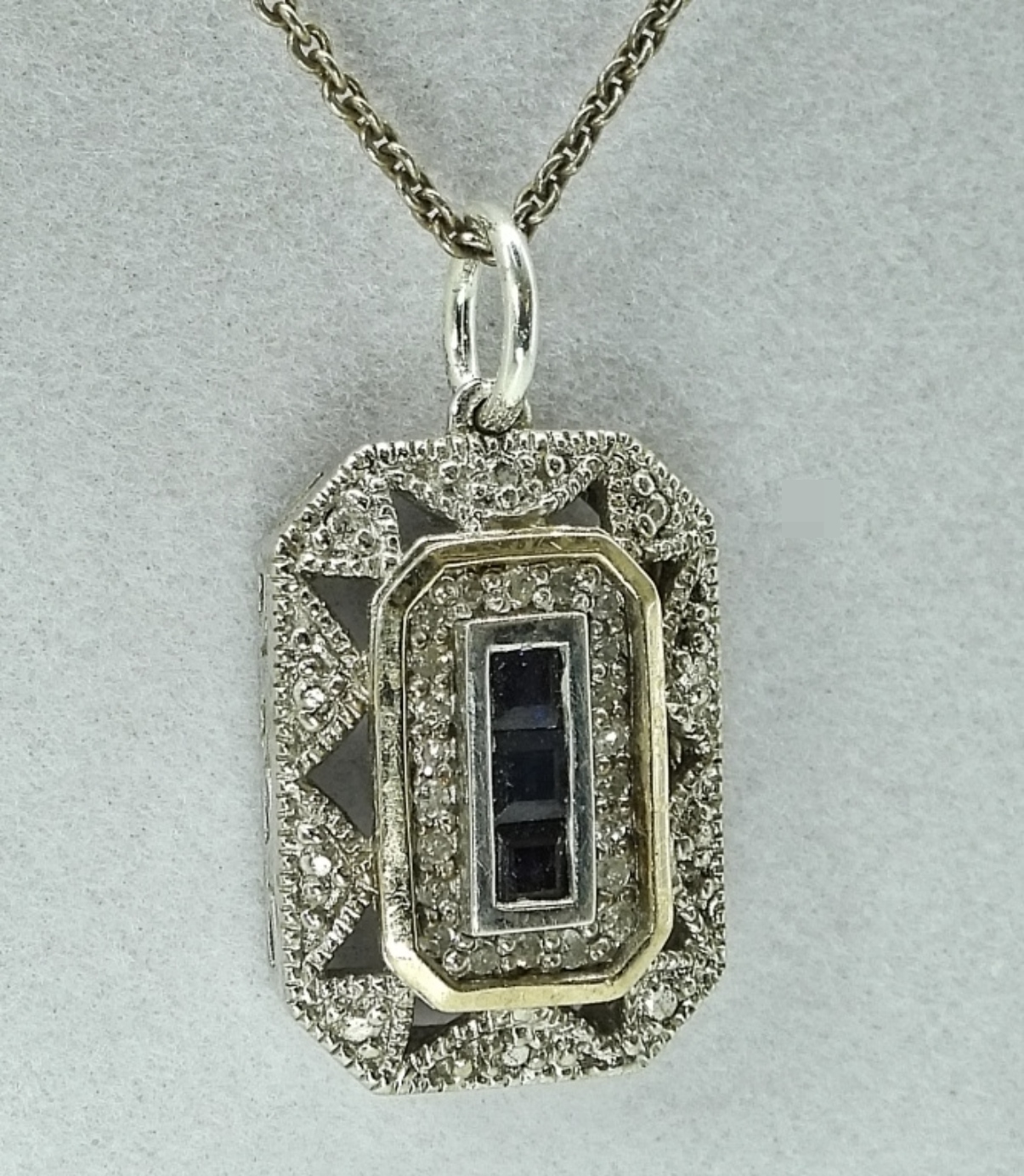 Sterling Moissanite Sapphire Jewelry Lot