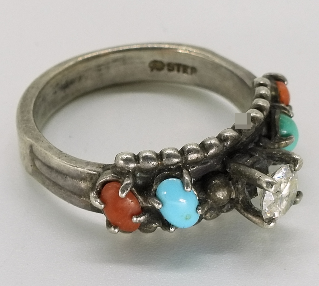 Sterling Silver Zuni Jewelry Lot, Turquoise Coral