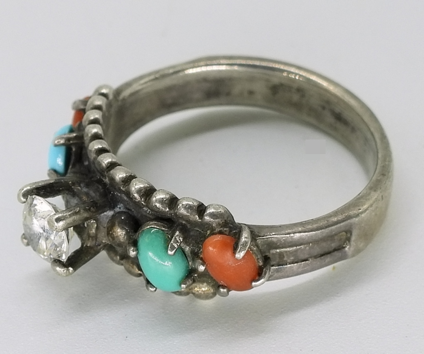 Sterling Silver Zuni Jewelry Lot, Turquoise Coral