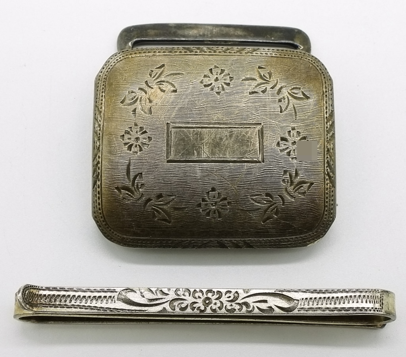 Sterling Silver Belt Buckle & Money Clip