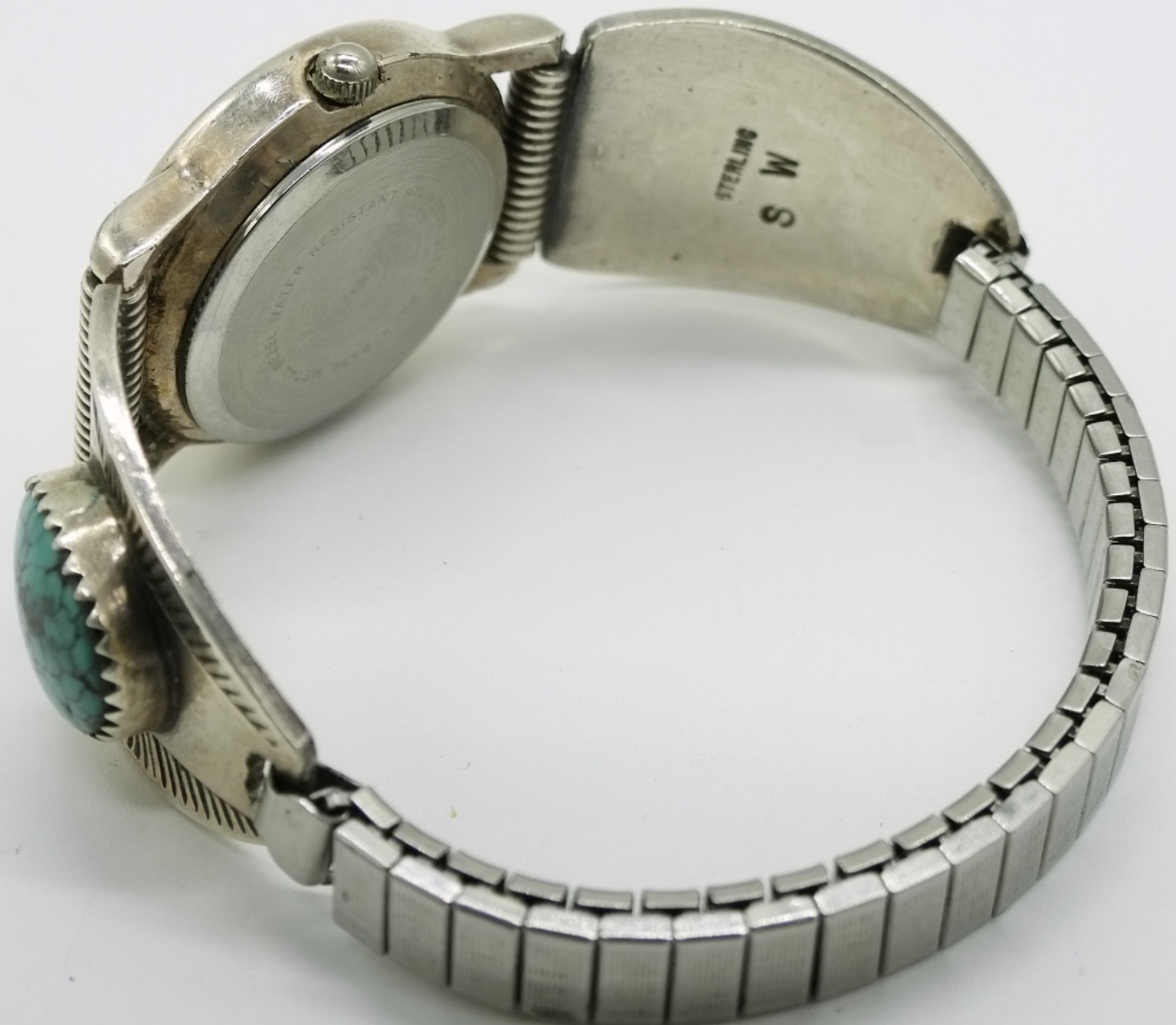 Sterling Turquoise Watch Bracelet