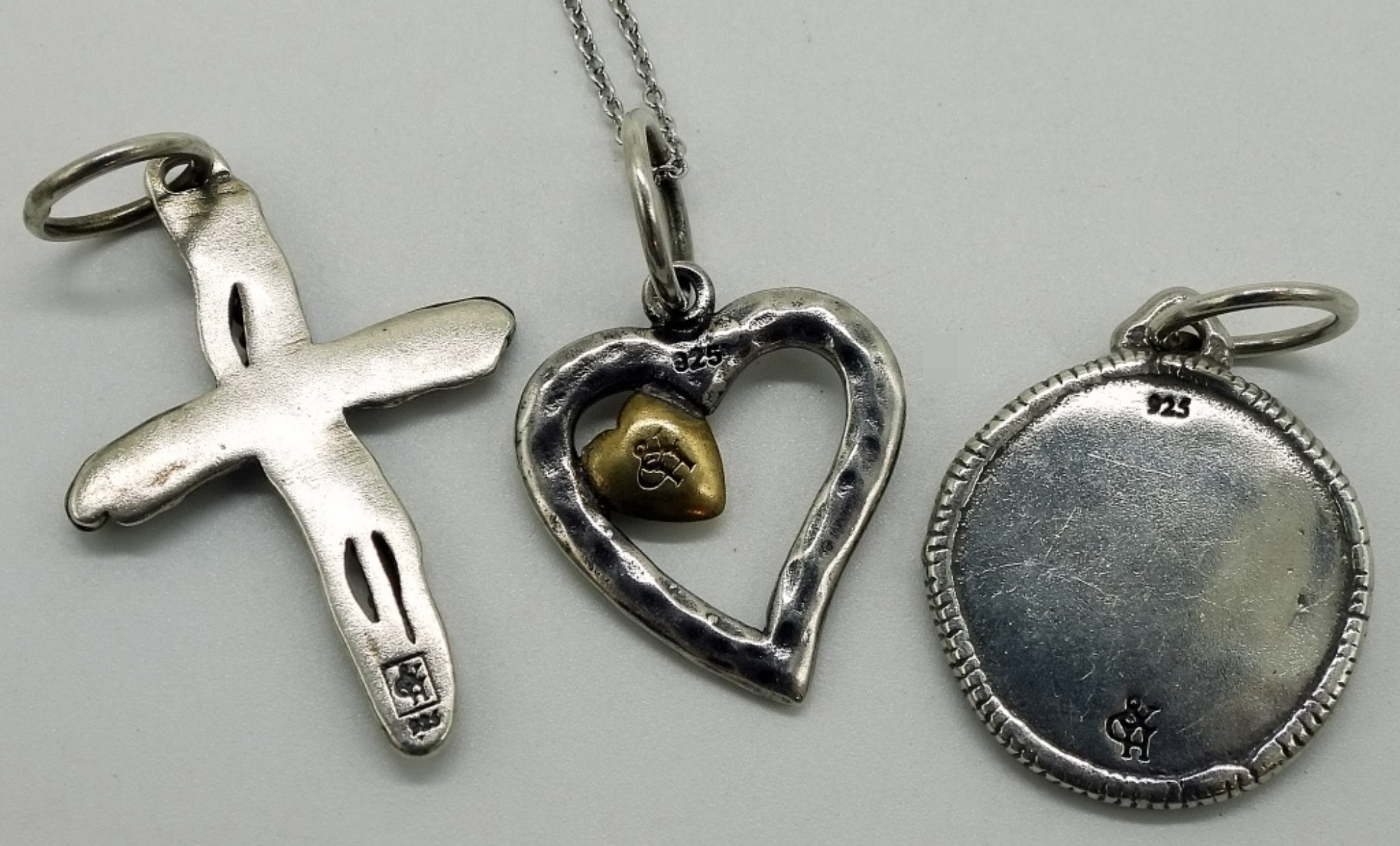 Grace & Heart Sterling Pendants