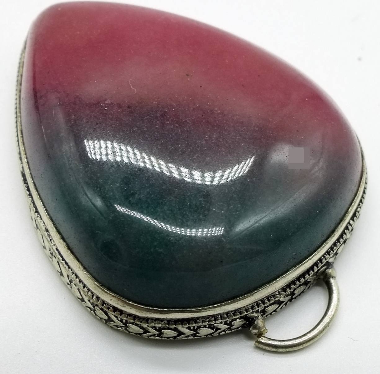 2 Gemstone Pendants in 925 & Chain