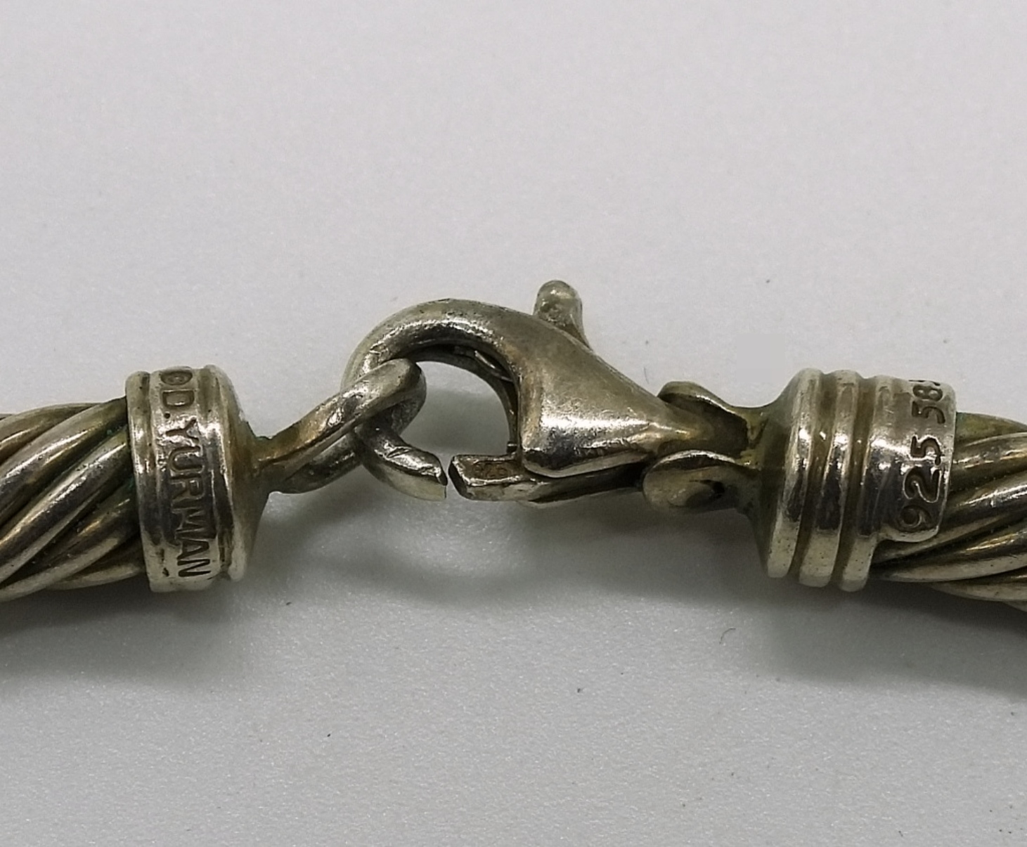 David Yurman Sterling / 14K Gold Necklace