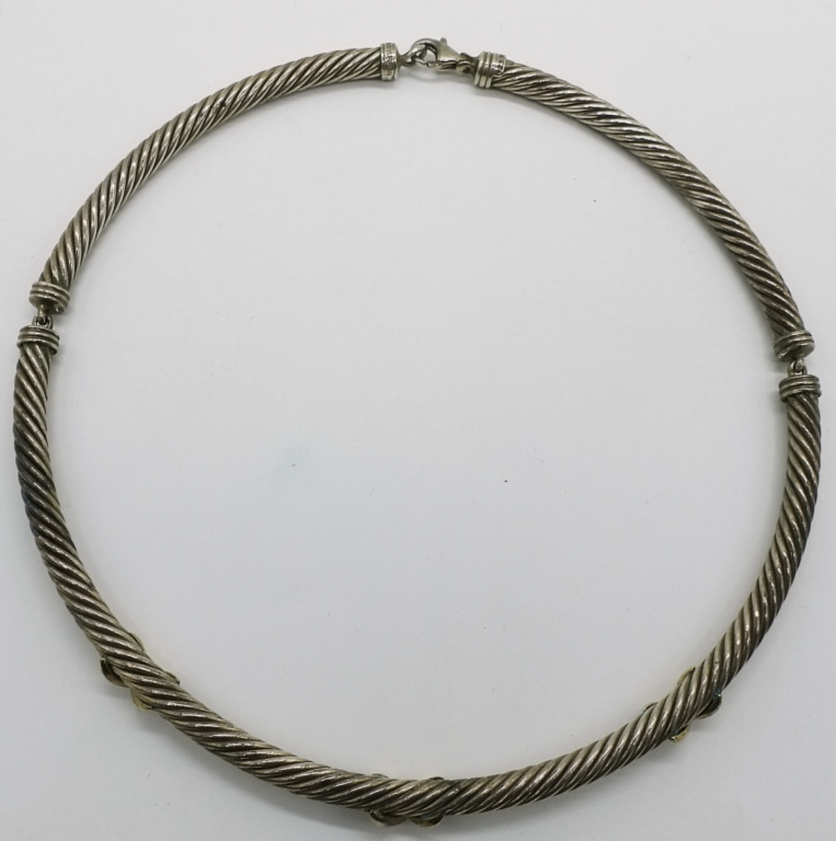 David Yurman Sterling / 14K Gold Necklace