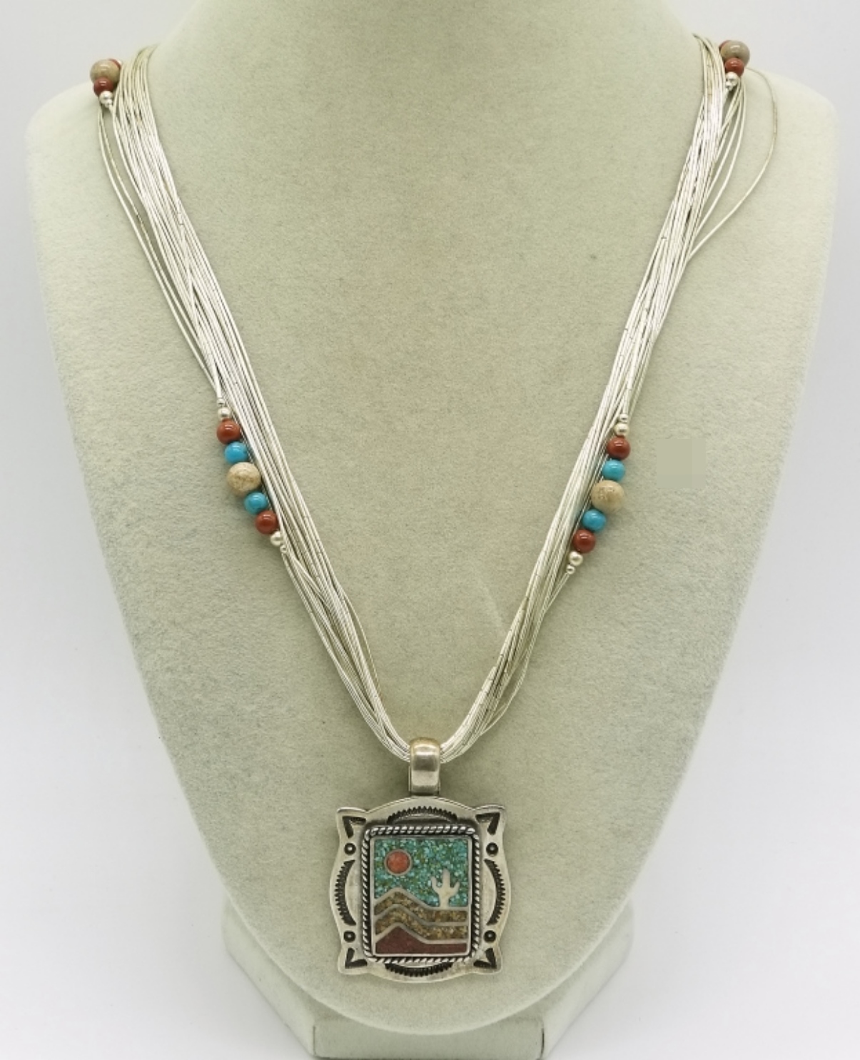 Carolyn Pollack Liquid Sterling Turquoise Necklace