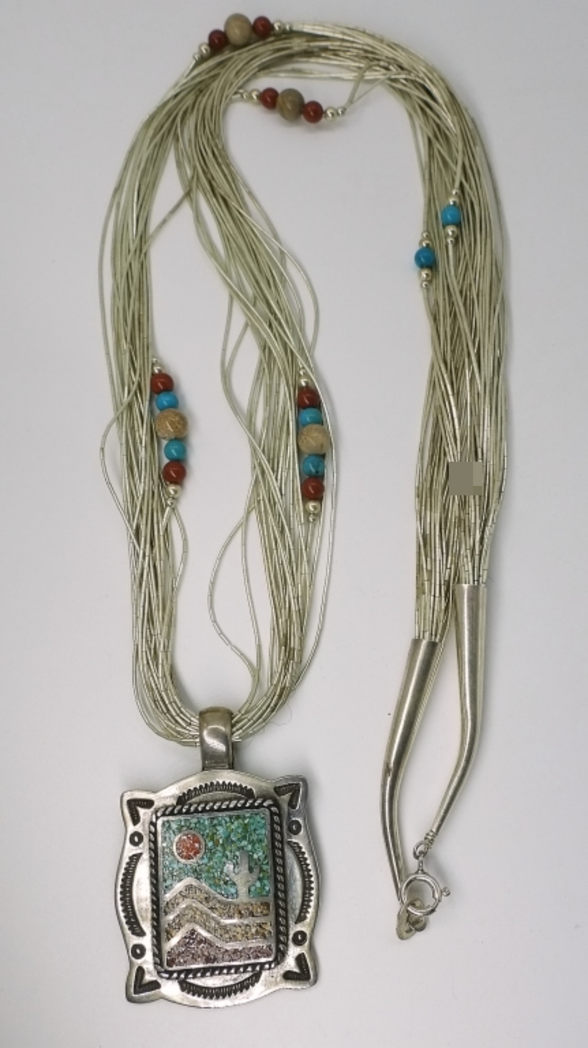 Carolyn Pollack Liquid Sterling Turquoise Necklace