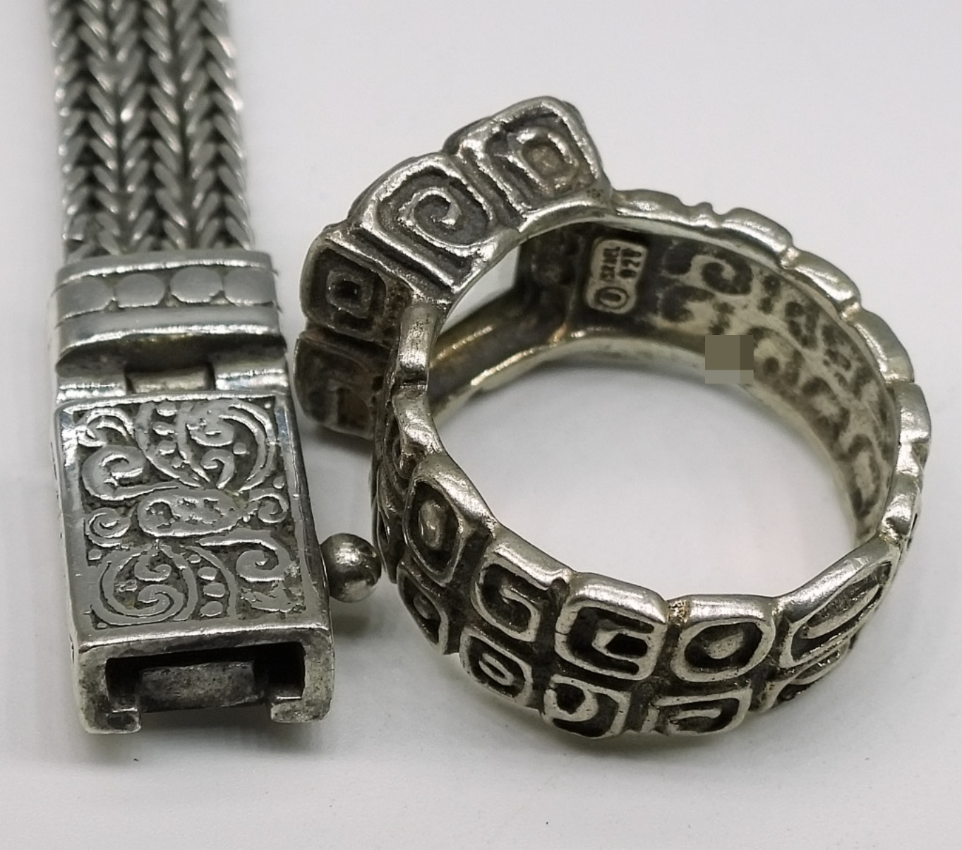 Sterling Bracelet and Ring