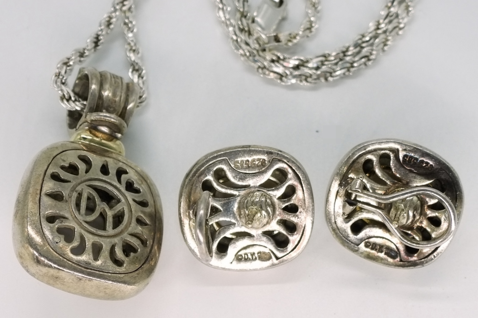 David Yurman Sterling Pearl Set