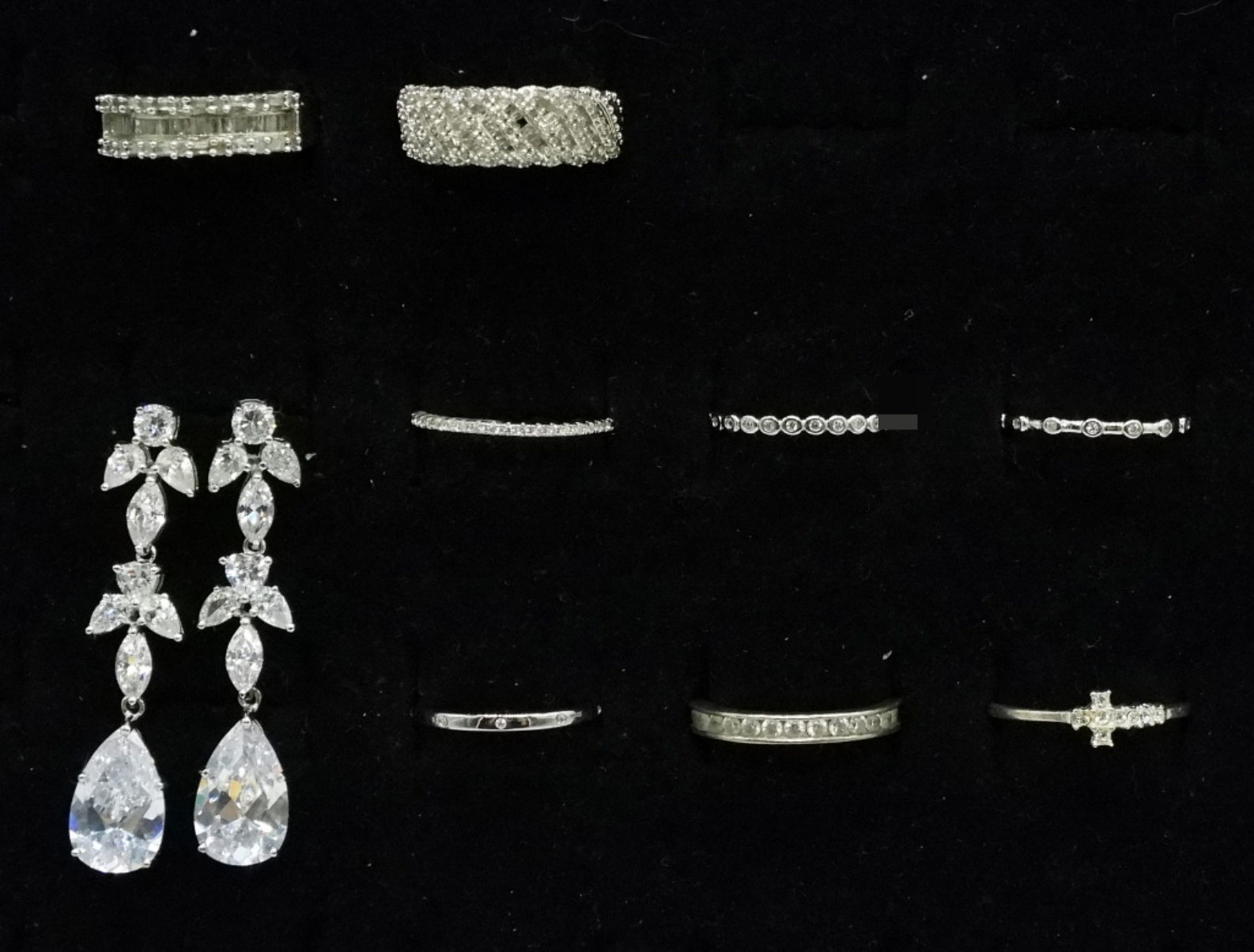 Genuine & Simulated Diamond 925 Rings