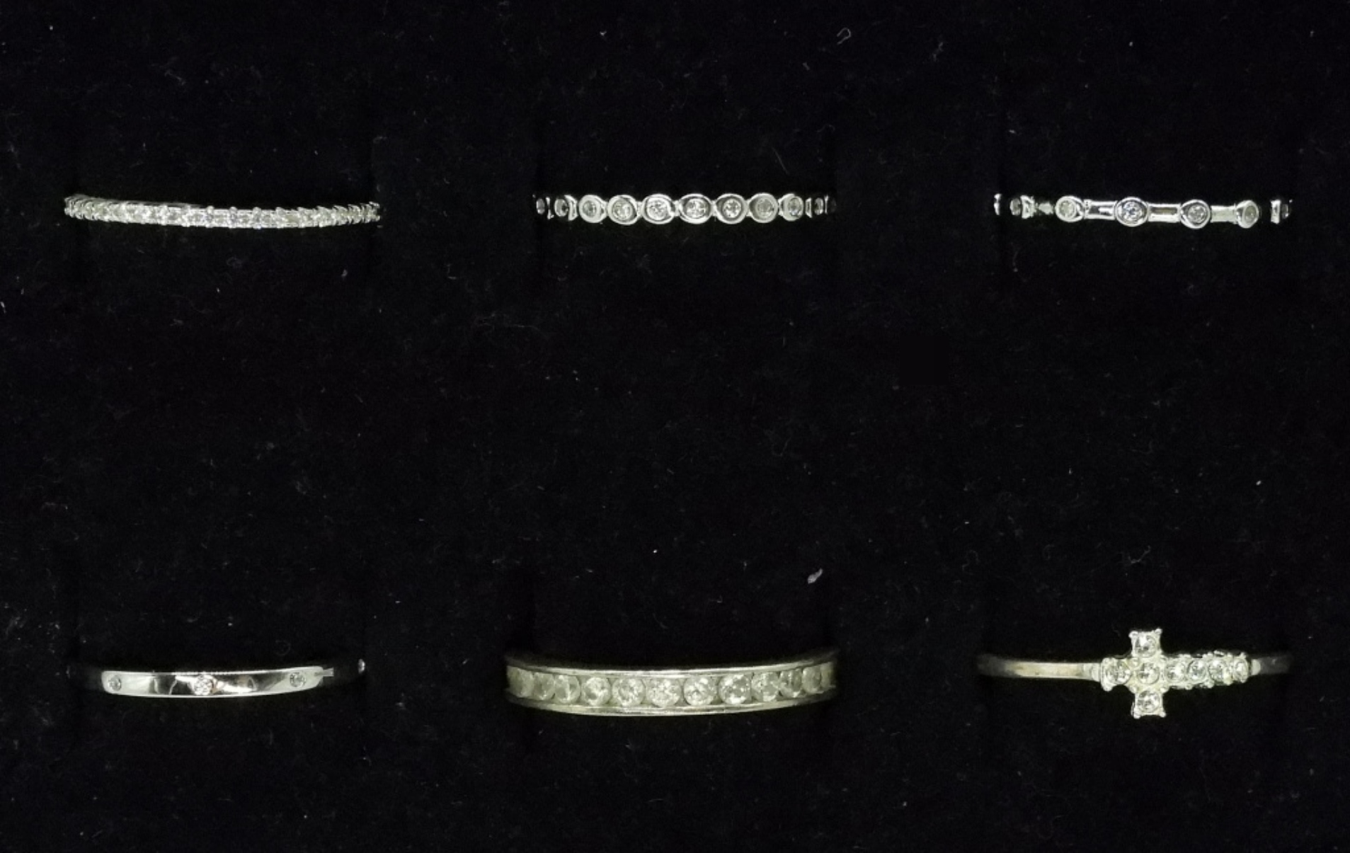 Genuine & Simulated Diamond 925 Rings