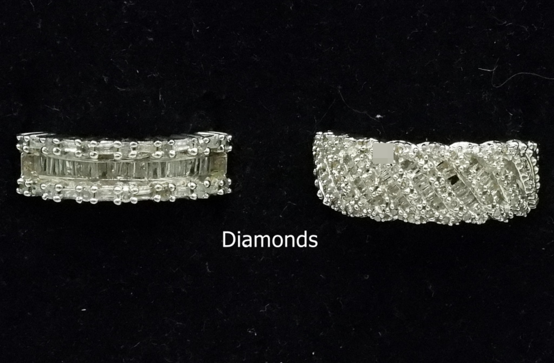 Genuine & Simulated Diamond 925 Rings