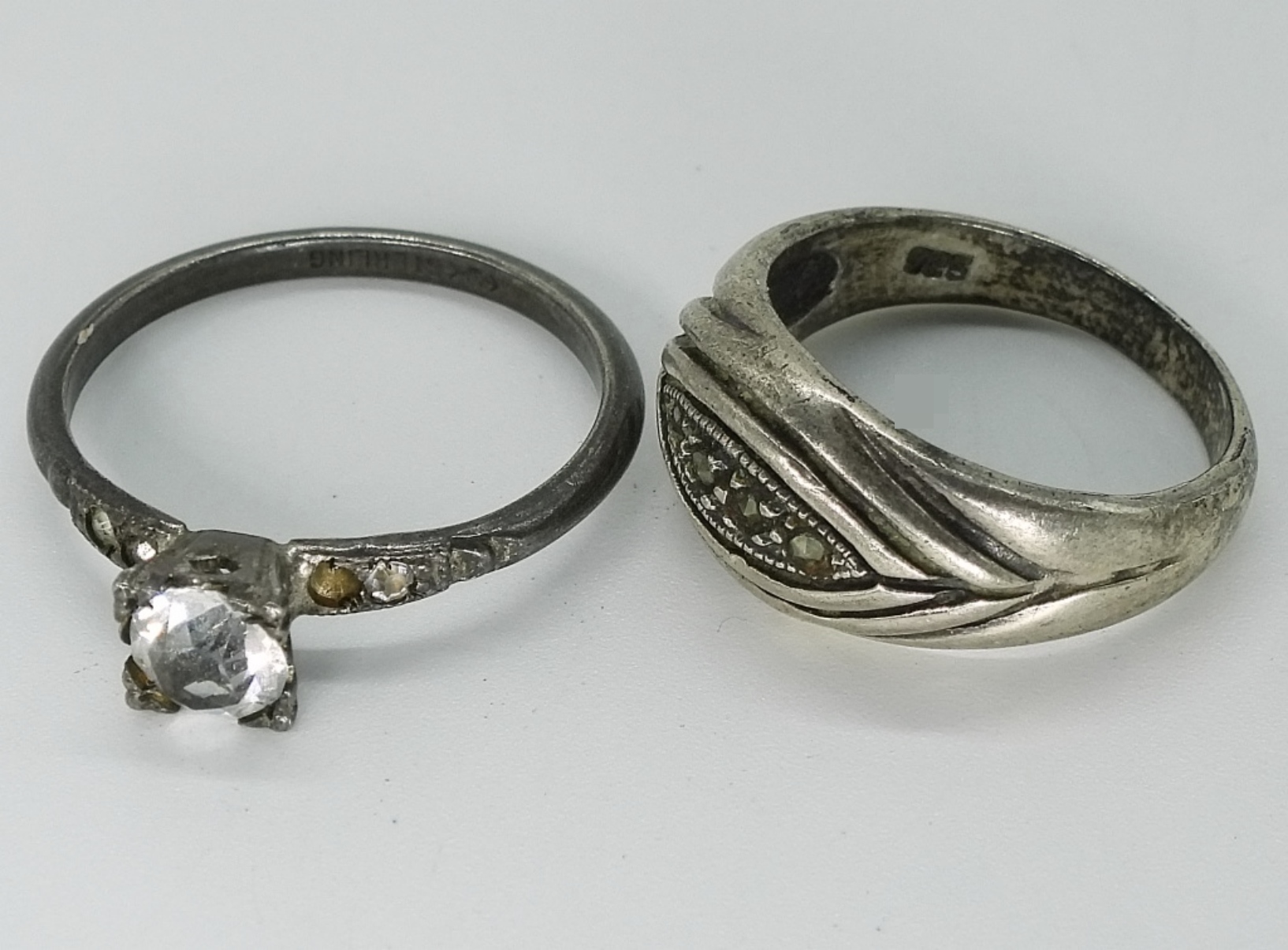 7 Vintage Sterling Rings