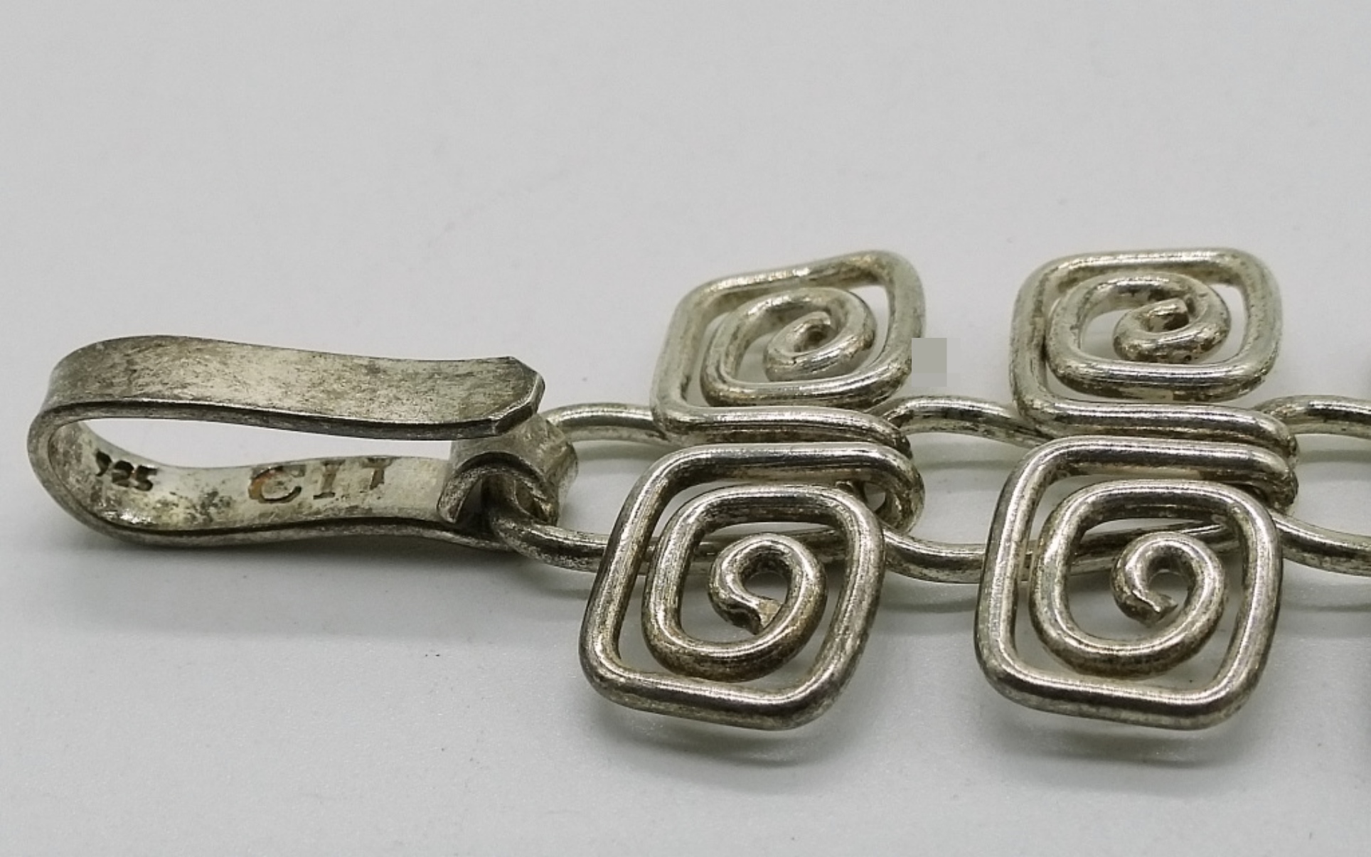 Spiral Link 925 Necklace