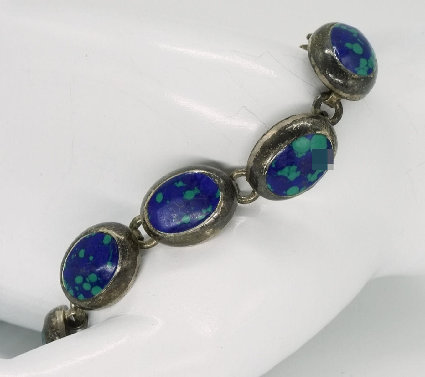 Vintage 925 Taxco Azurite Bracelet