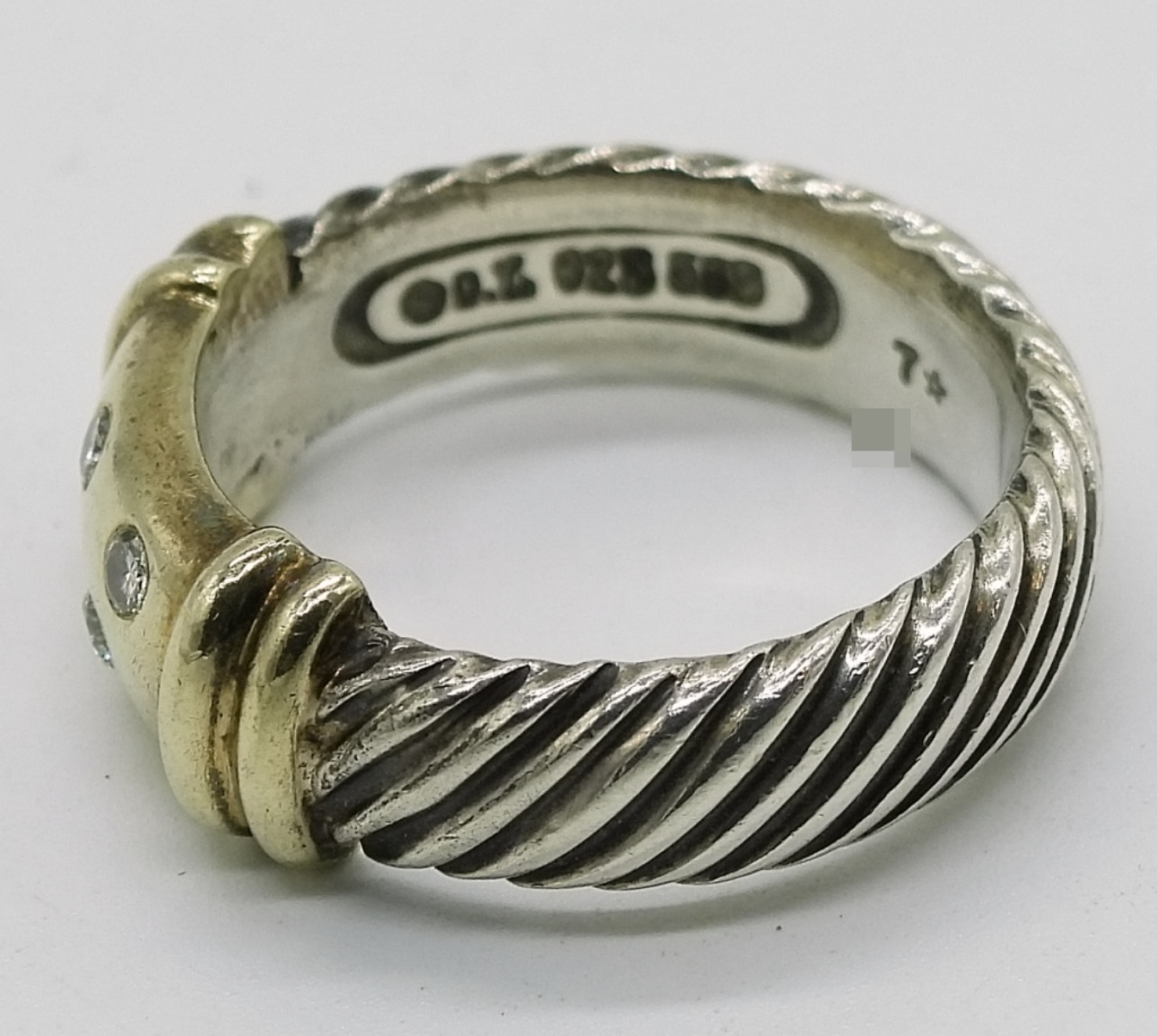 David Yurman Sterling, 14K Bracelet & Ring