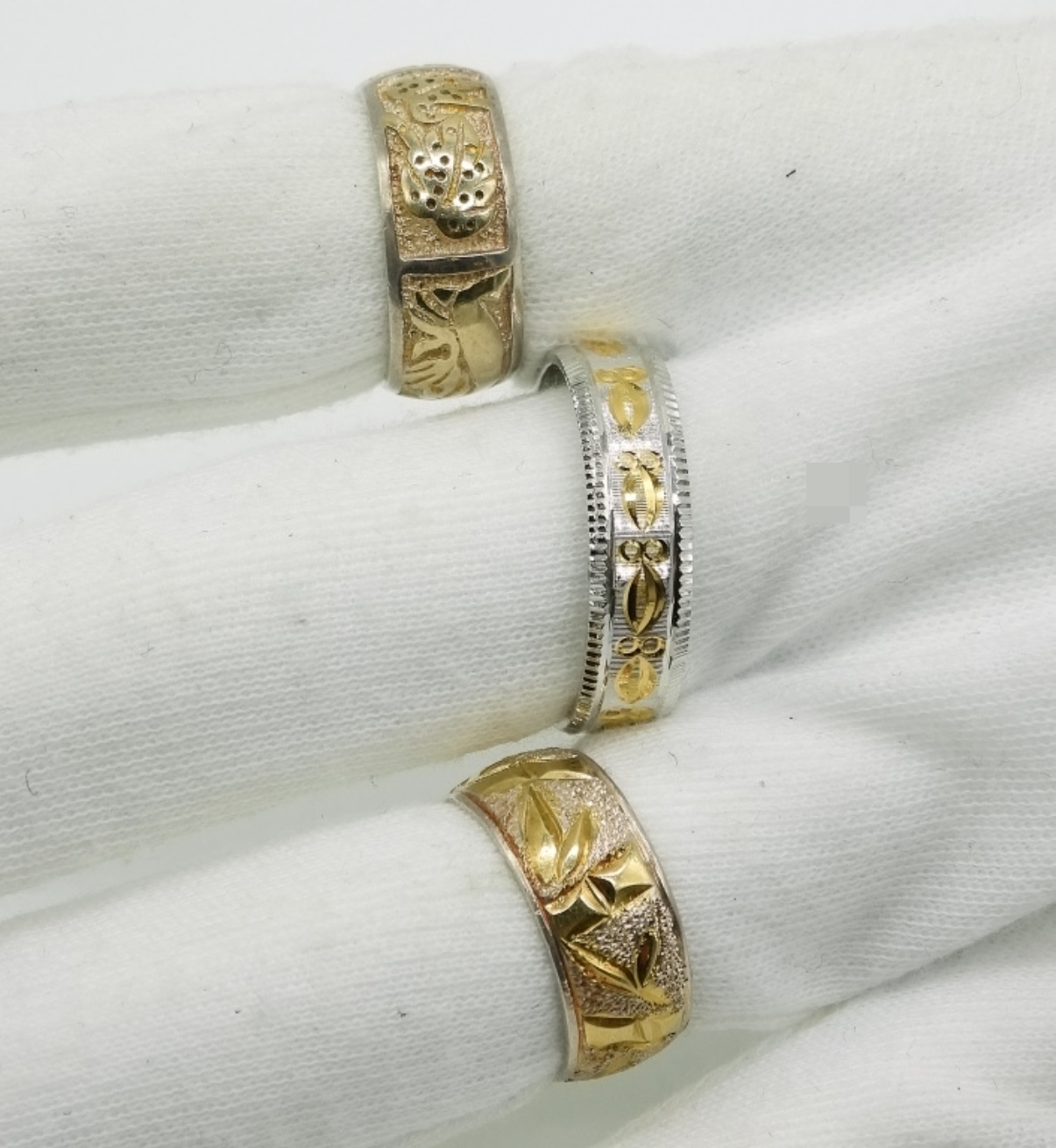 Sterling Silver Mixed Lot, Gold Accents
