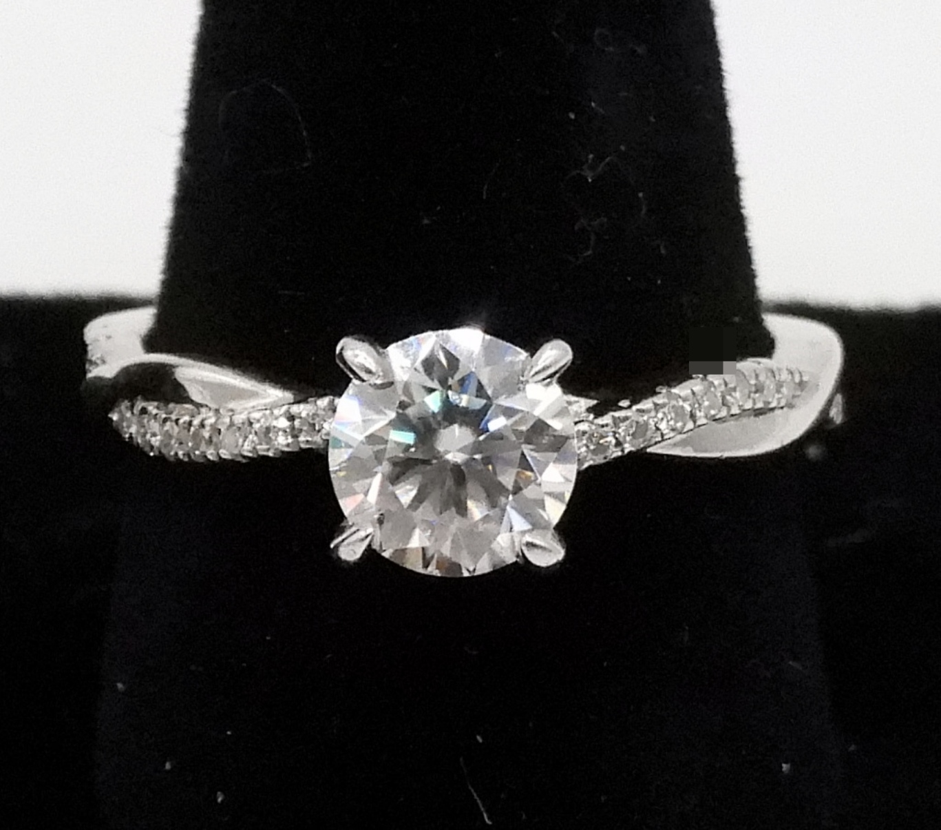 Sterling Moissanite Engagement Ring