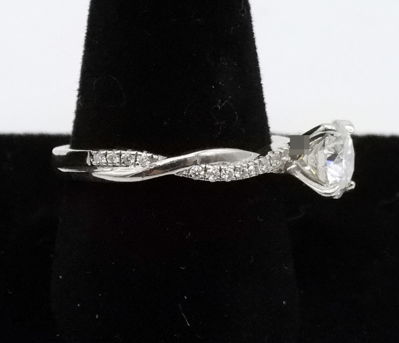Sterling Moissanite Engagement Ring